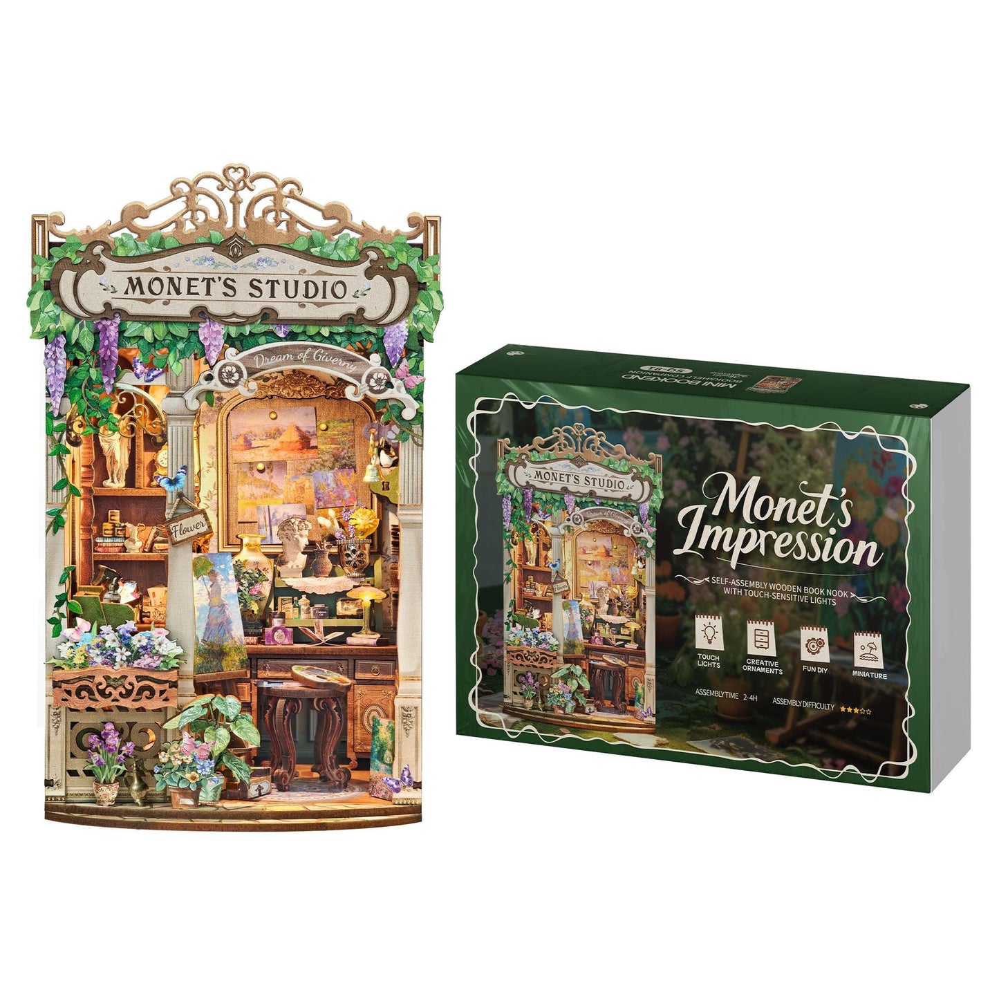 NookCraft™ “Monet's Impression” DIY Book Nook Kit