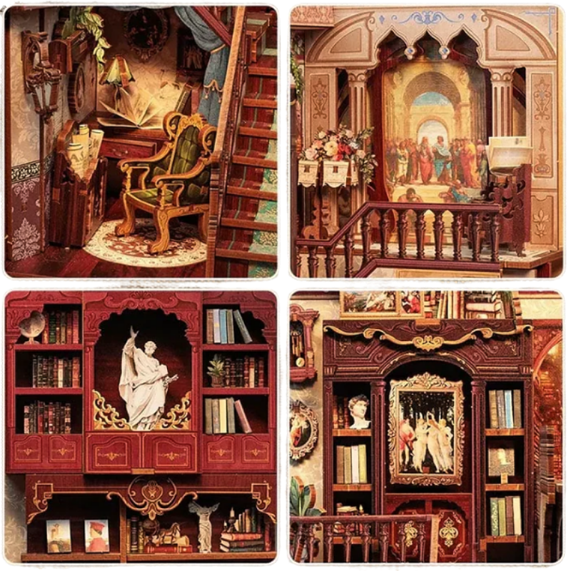 NookCraft™ “The Library” DIY Book Nook Kit