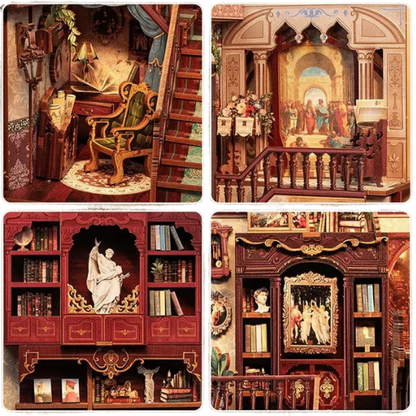 NookCraft™ “The Library” DIY Book Nook Kit