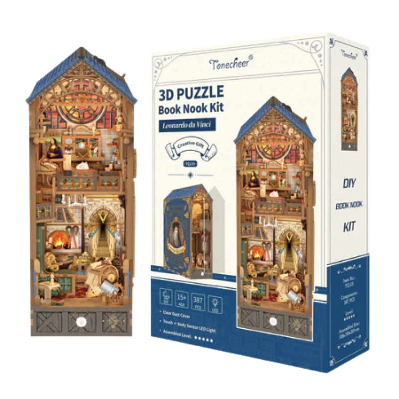 NookCraft™ “Leonardo da Vinci” DIY Book Nook Kit